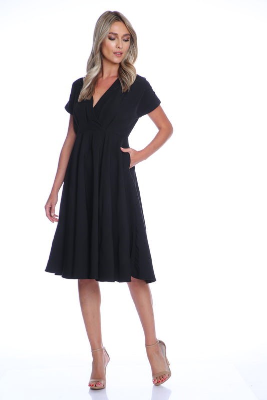 Rochie Siena midi neagra