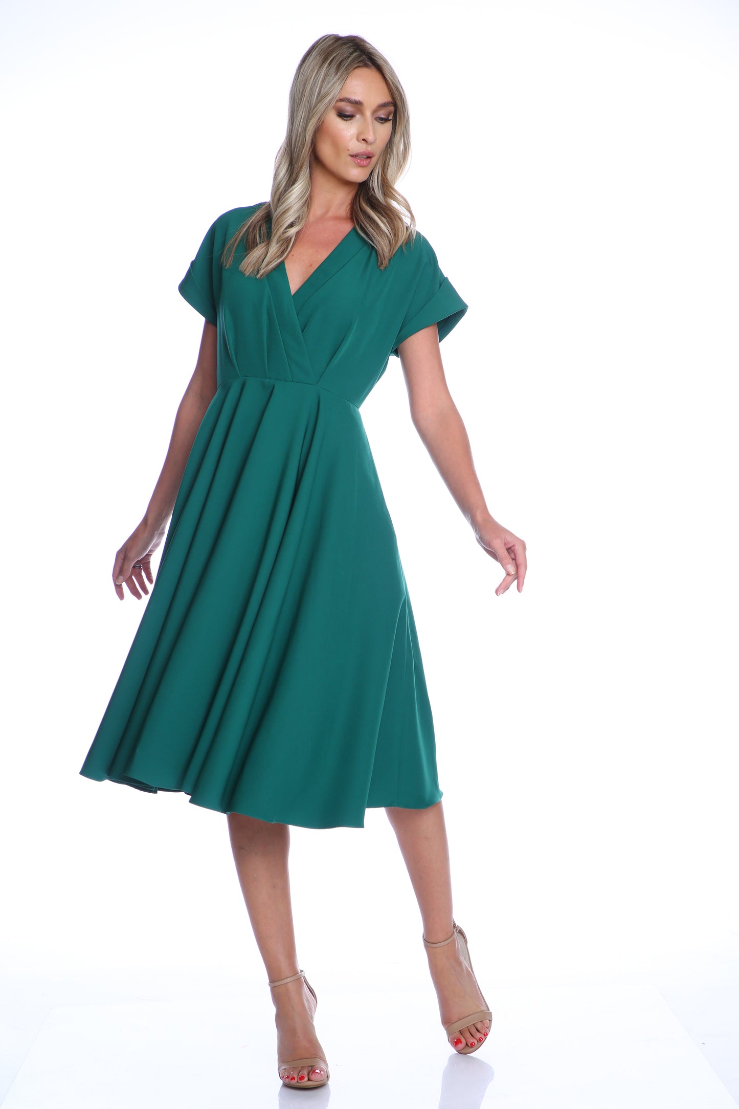 Rochie Siena midi verde