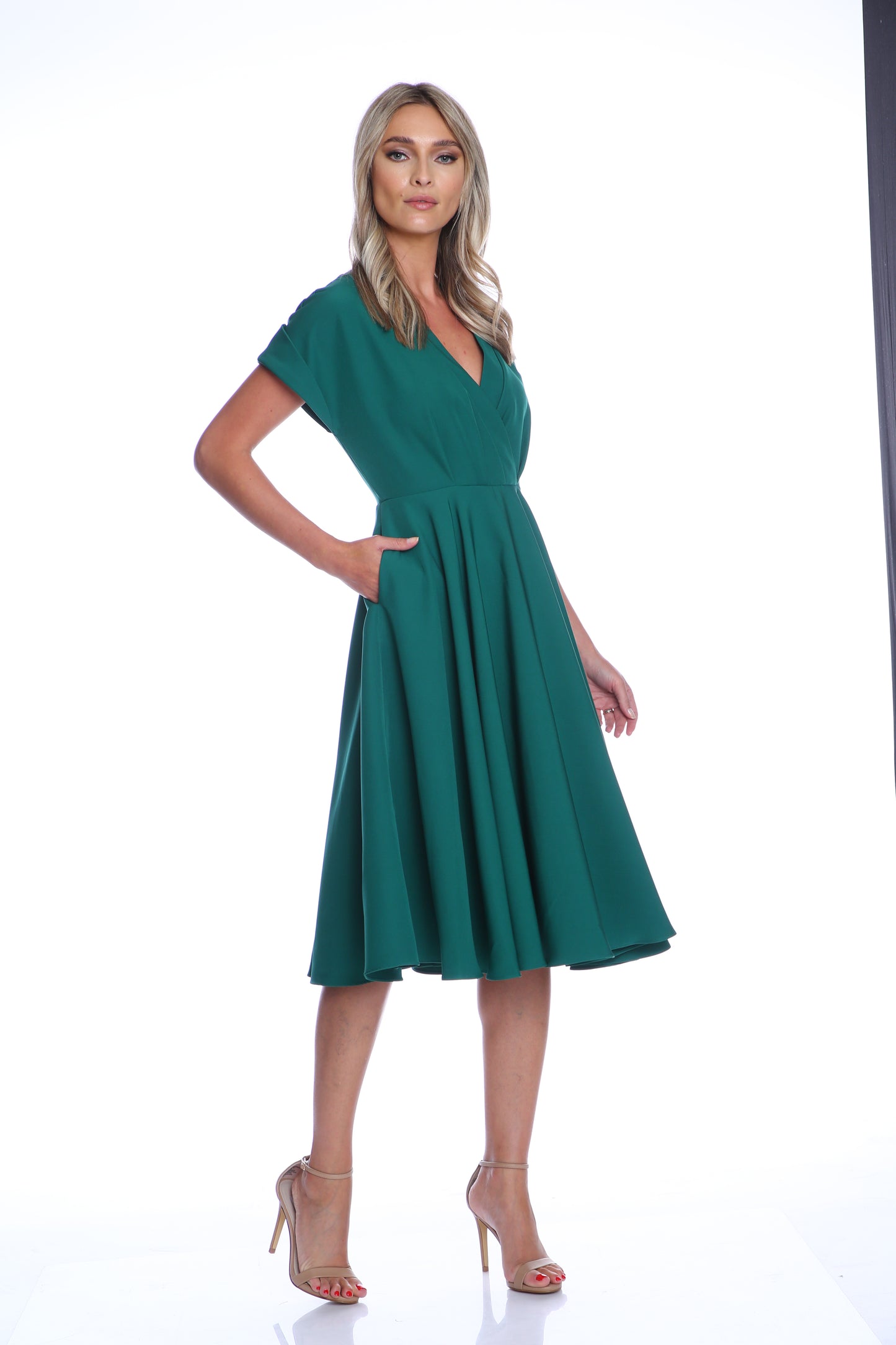 Rochie Siena midi verde