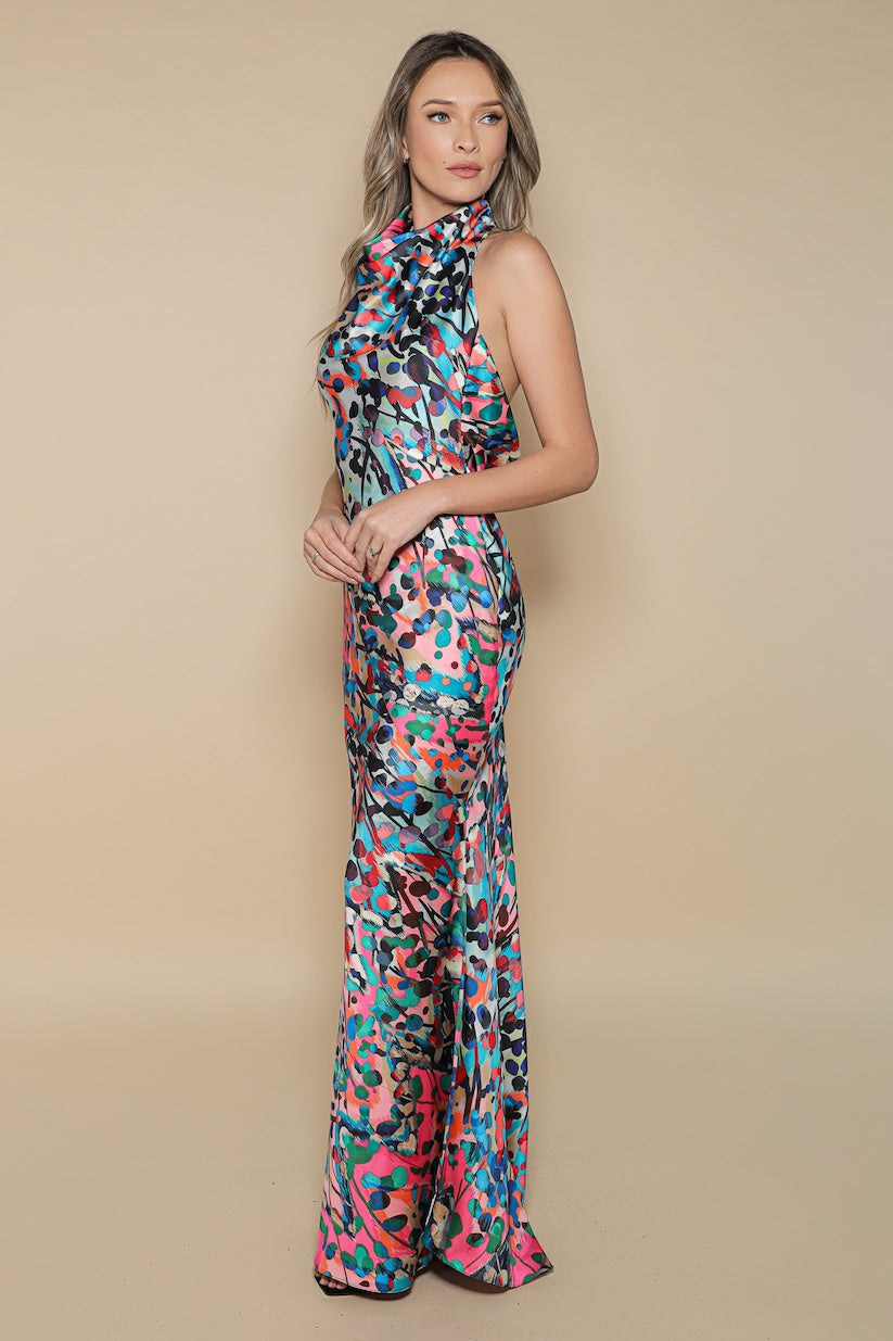 Rochie Capri maxi cu imprimeu Barcelona