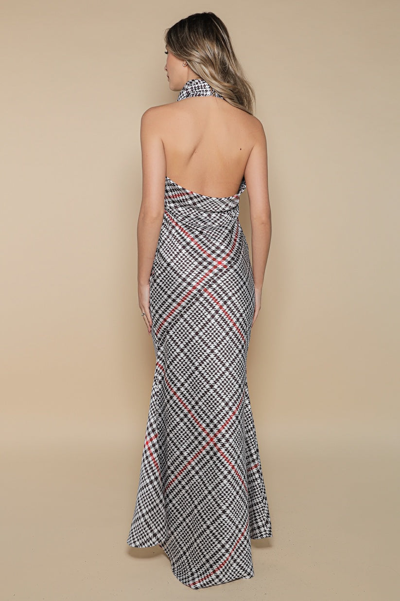 Rochie Capri maxi cu imprimeu London