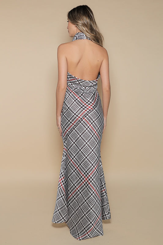 Rochie Capri maxi cu imprimeu London