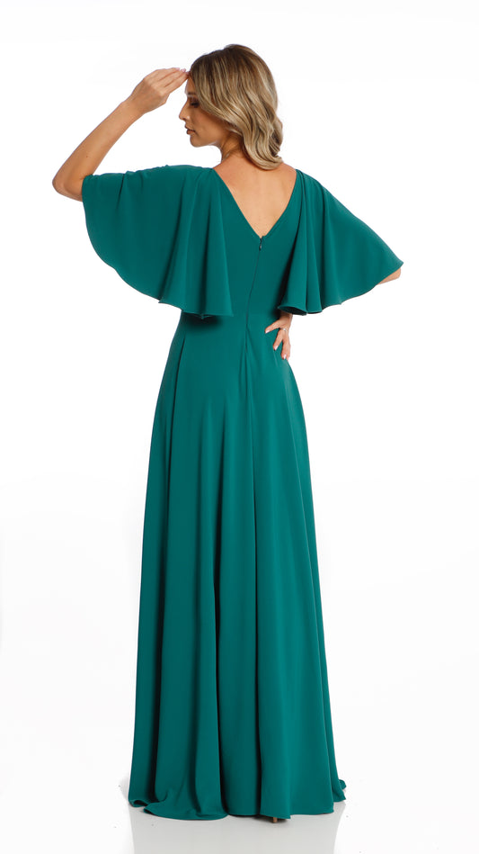 Rochie maxi clos verde Florence