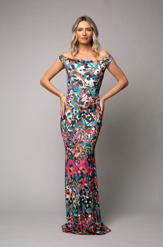 Rochie Venice maxi cu print Barcelona