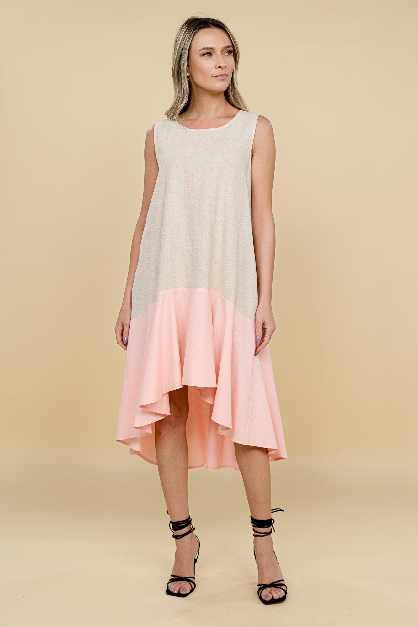 Rochie midi asimetrica clos din in