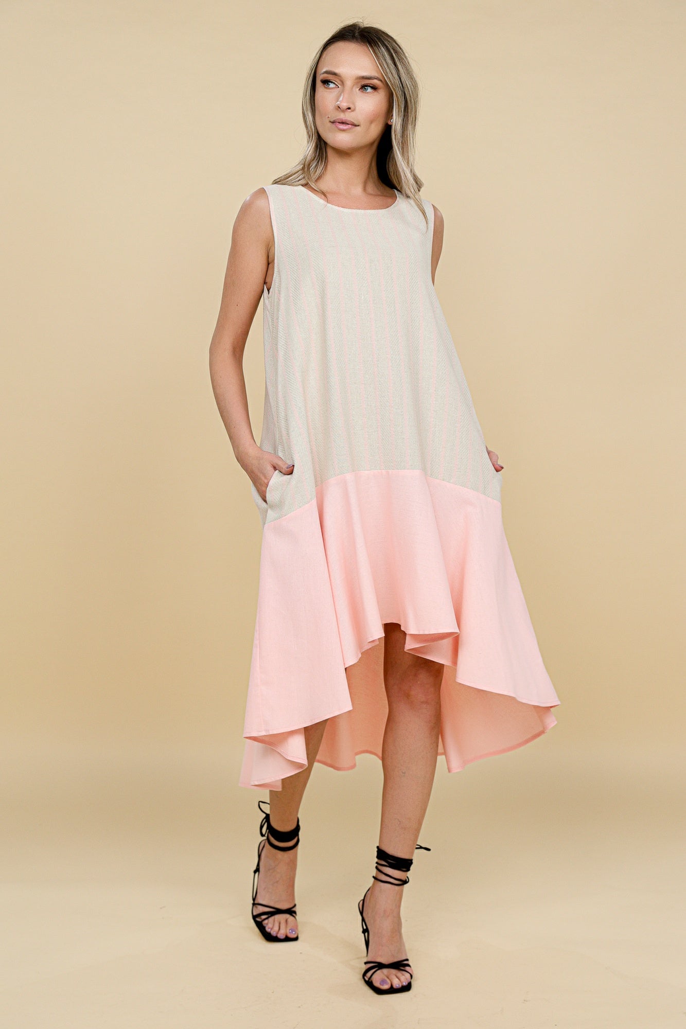 Rochie midi asimetrica clos din in