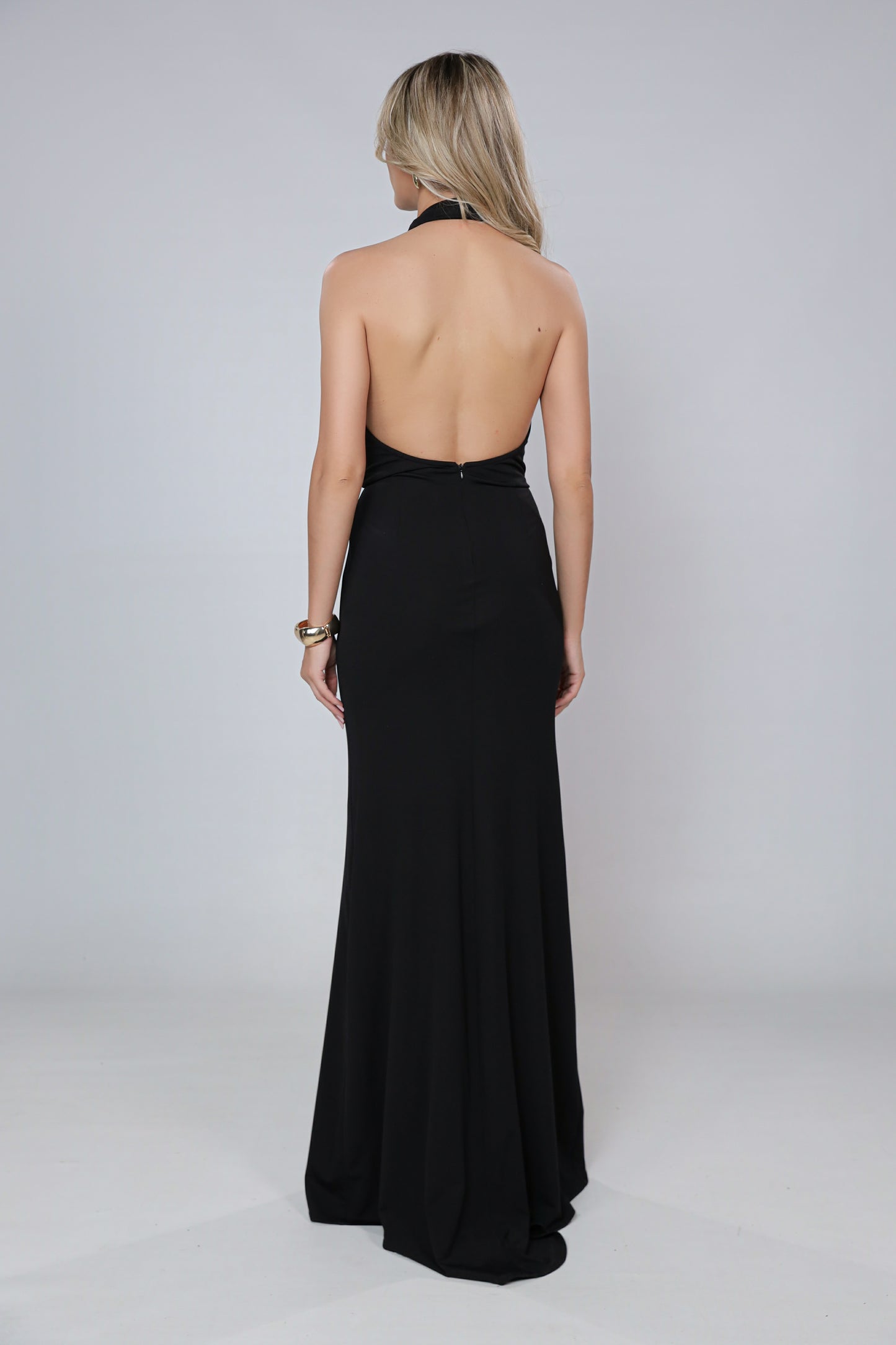 Rochie neagra Mallorca cu spate gol