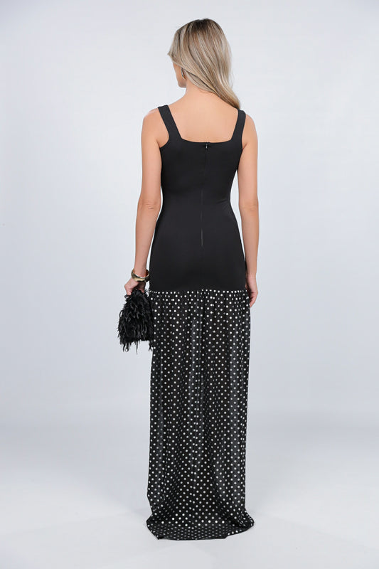Rochie London cu voal cu buline