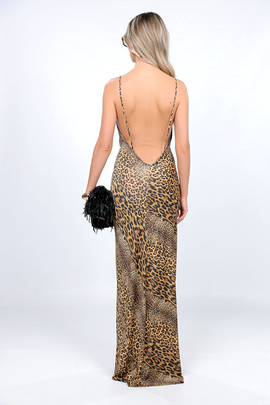 Rochie Tulum maxi cu print Nairobi