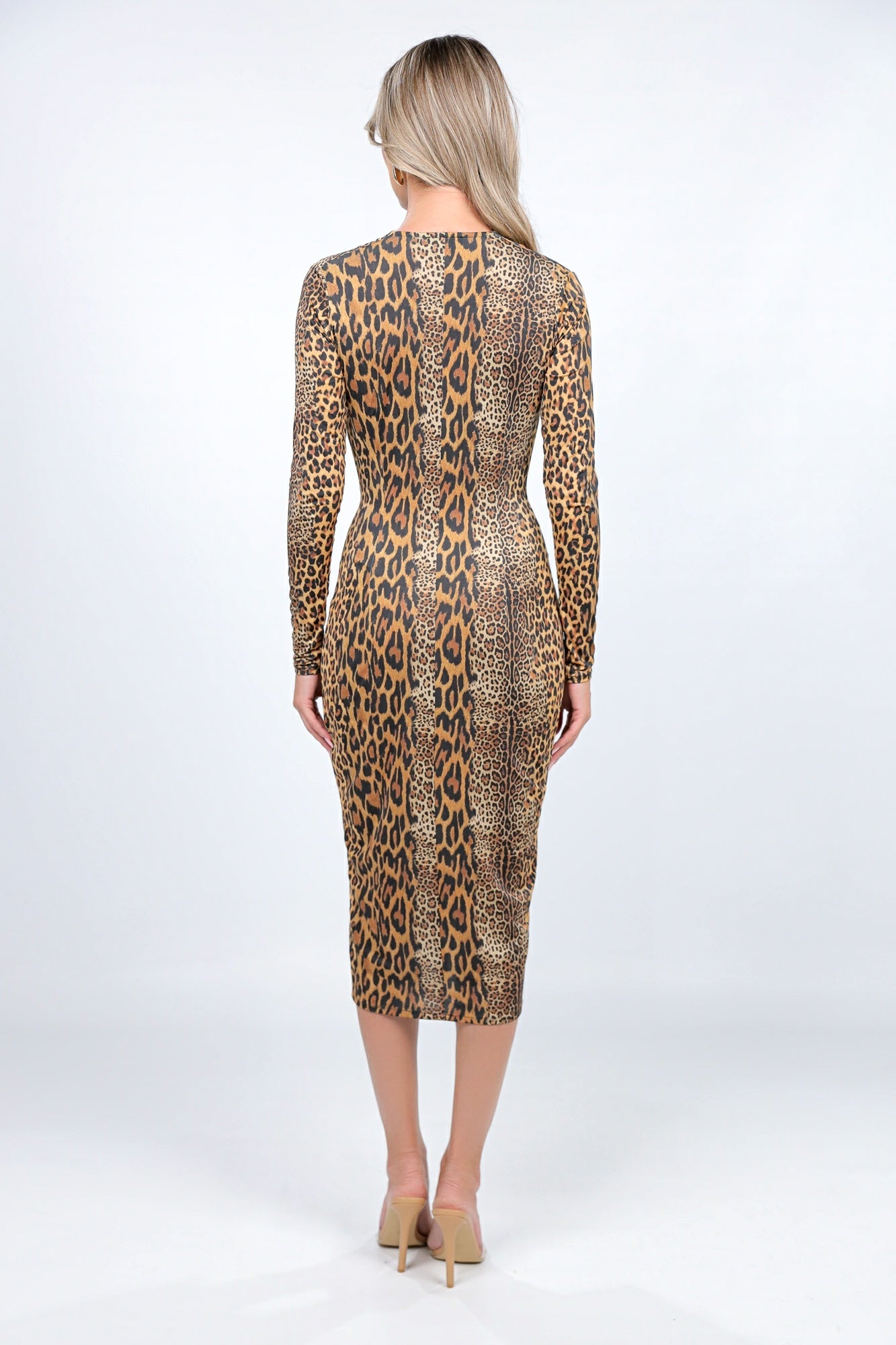 Rochie Mallorca midi cu print Nairobi