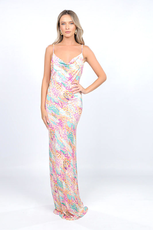 Rochie Tulum maxi cu print