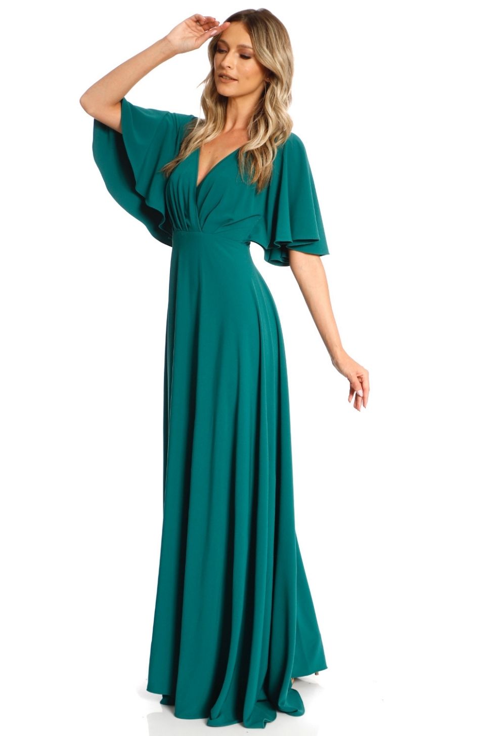 Rochie maxi clos verde Florence