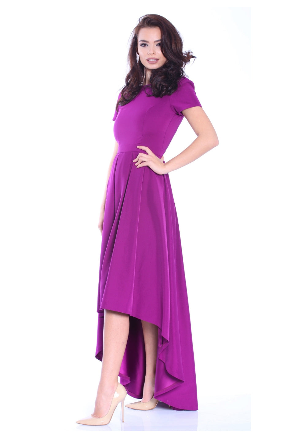 Rochie asimetrica orchid