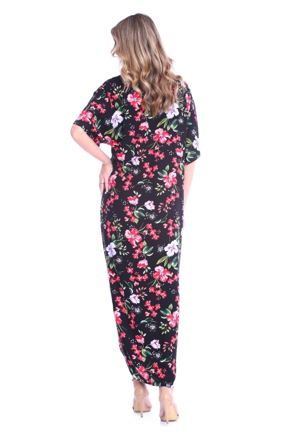 Rochie Kimono cu imprimeu floral