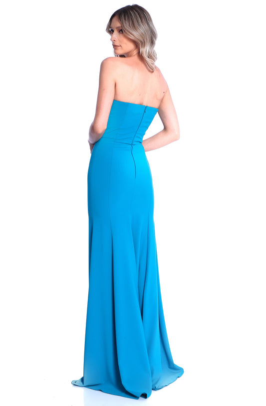 Rochie lunga turquoise Cannes