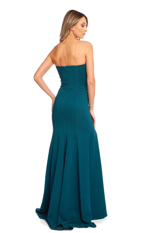 Rochie lunga verde Cannes