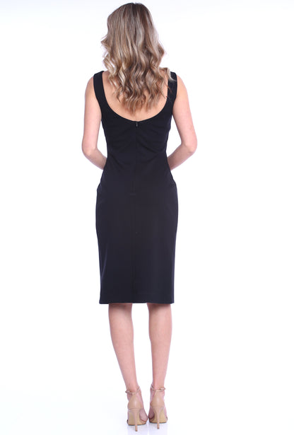 Rochie Madison neagra midi