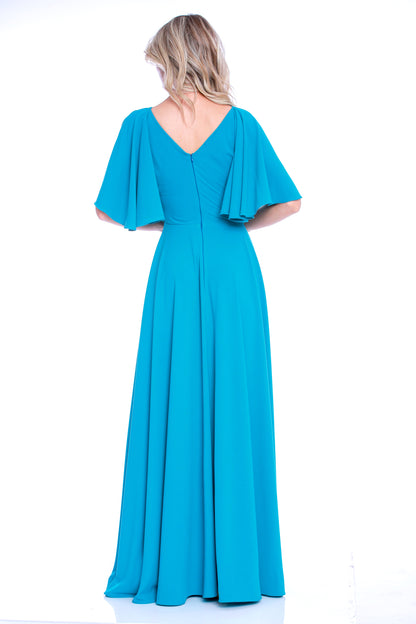Rochie maxi clos turquoise Florence