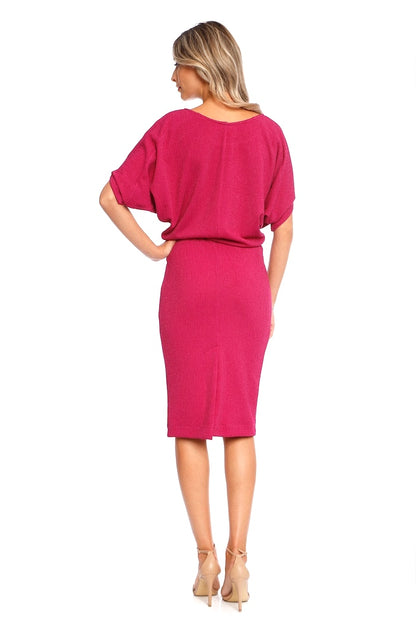 Rochie Fuchsia midi Paris