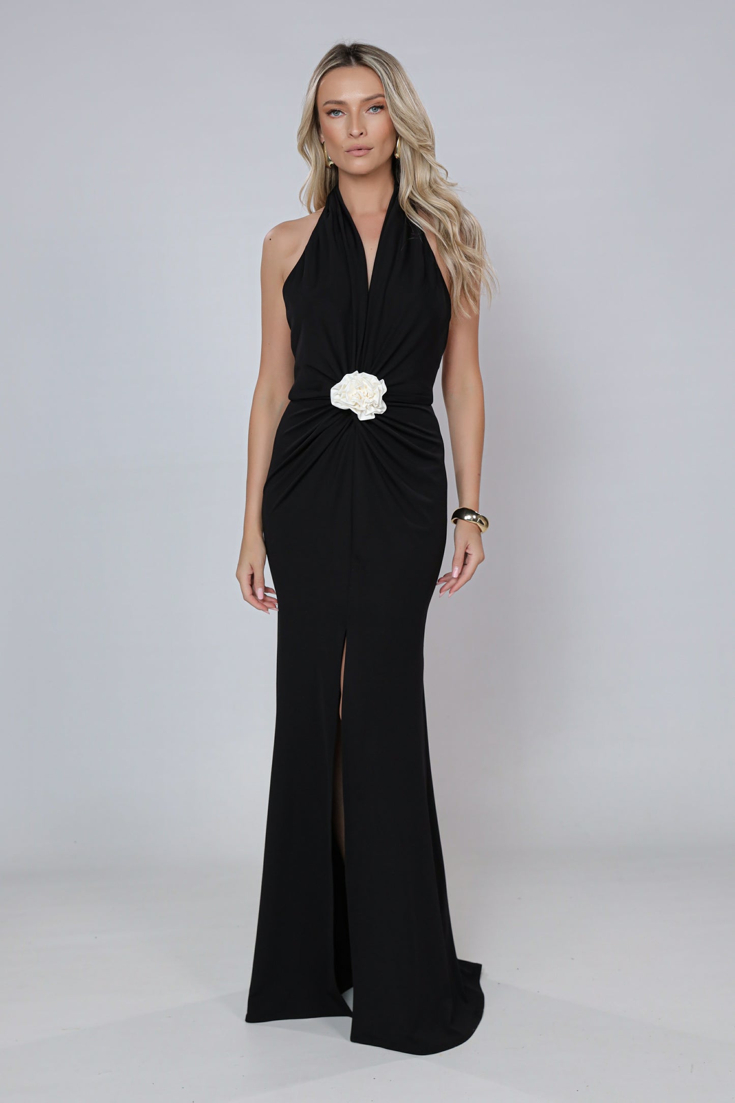 Rochie neagra Mallorca cu spate gol
