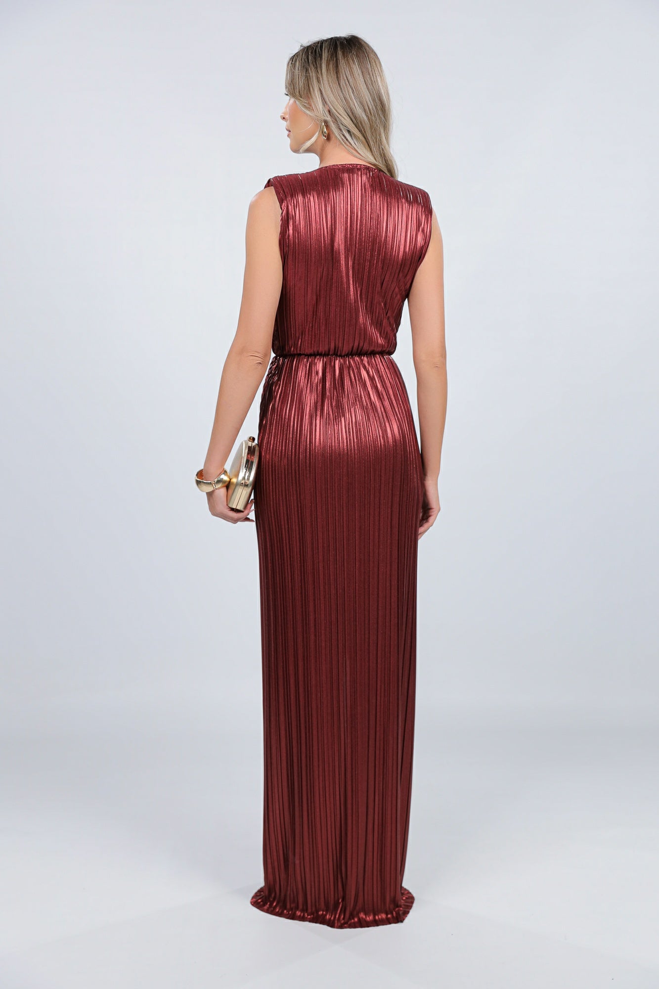 Rochie Sicily maxi bordeaux