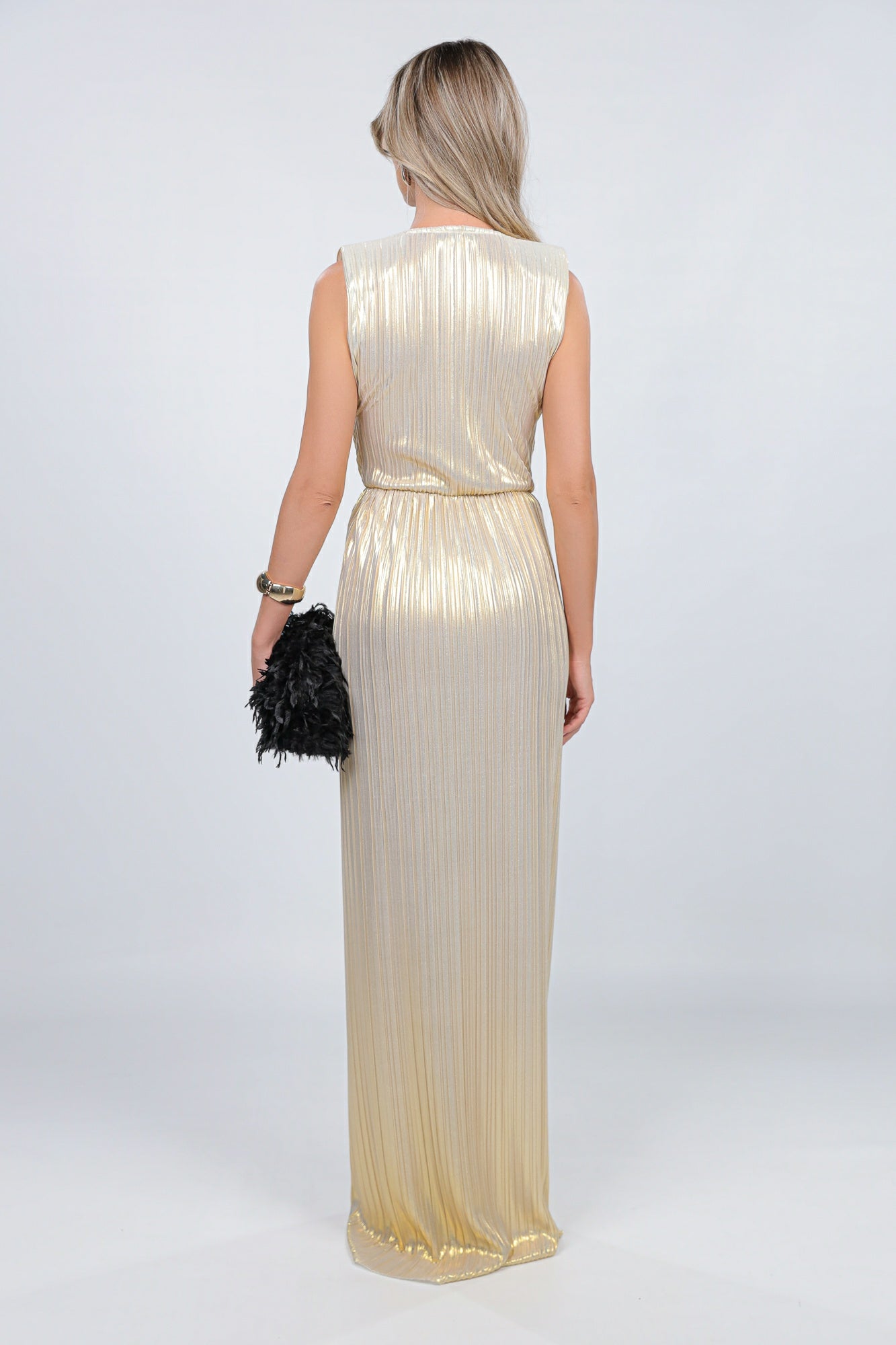 Rochie Sicily maxi aurie