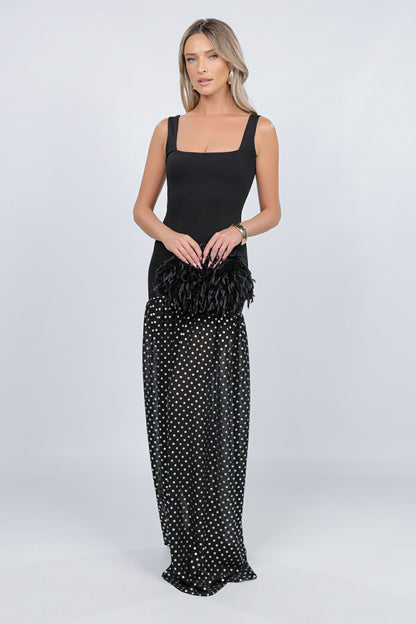 Rochie London cu voal cu buline