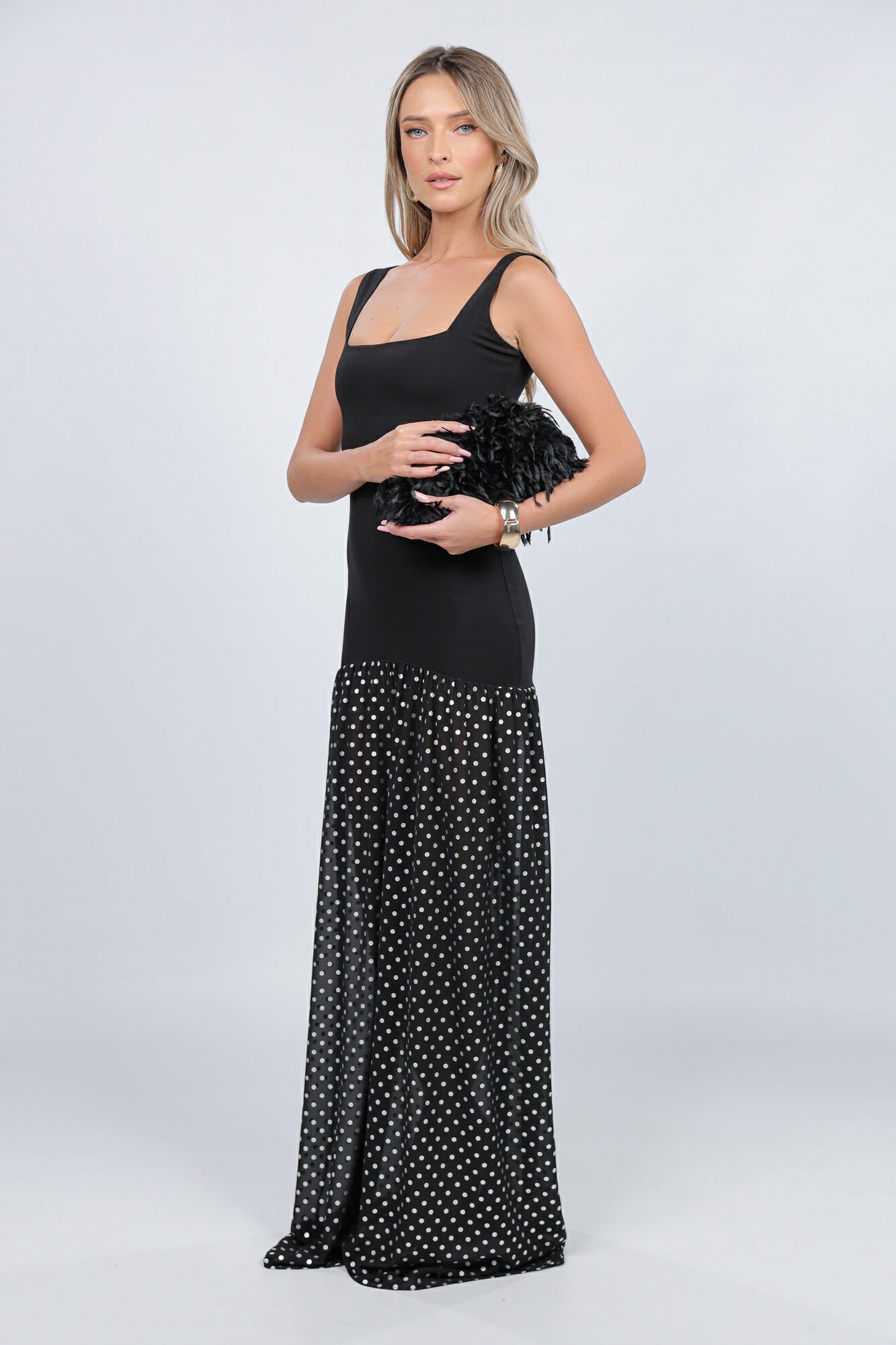 Rochie London cu voal cu buline