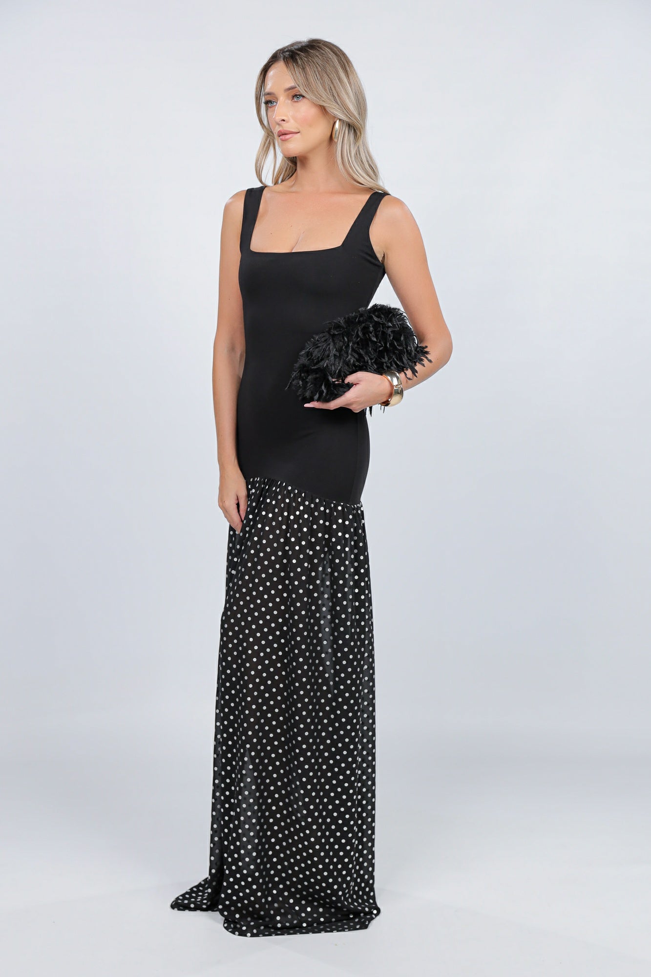 Rochie London cu voal cu buline