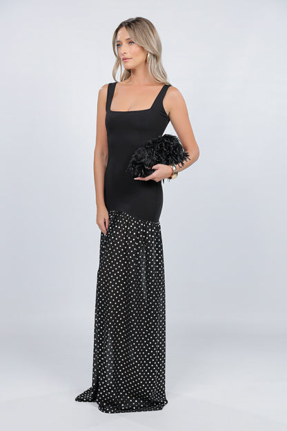 Rochie London cu voal cu buline
