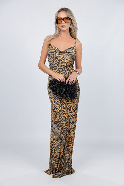 Rochie Tulum maxi cu print Nairobi