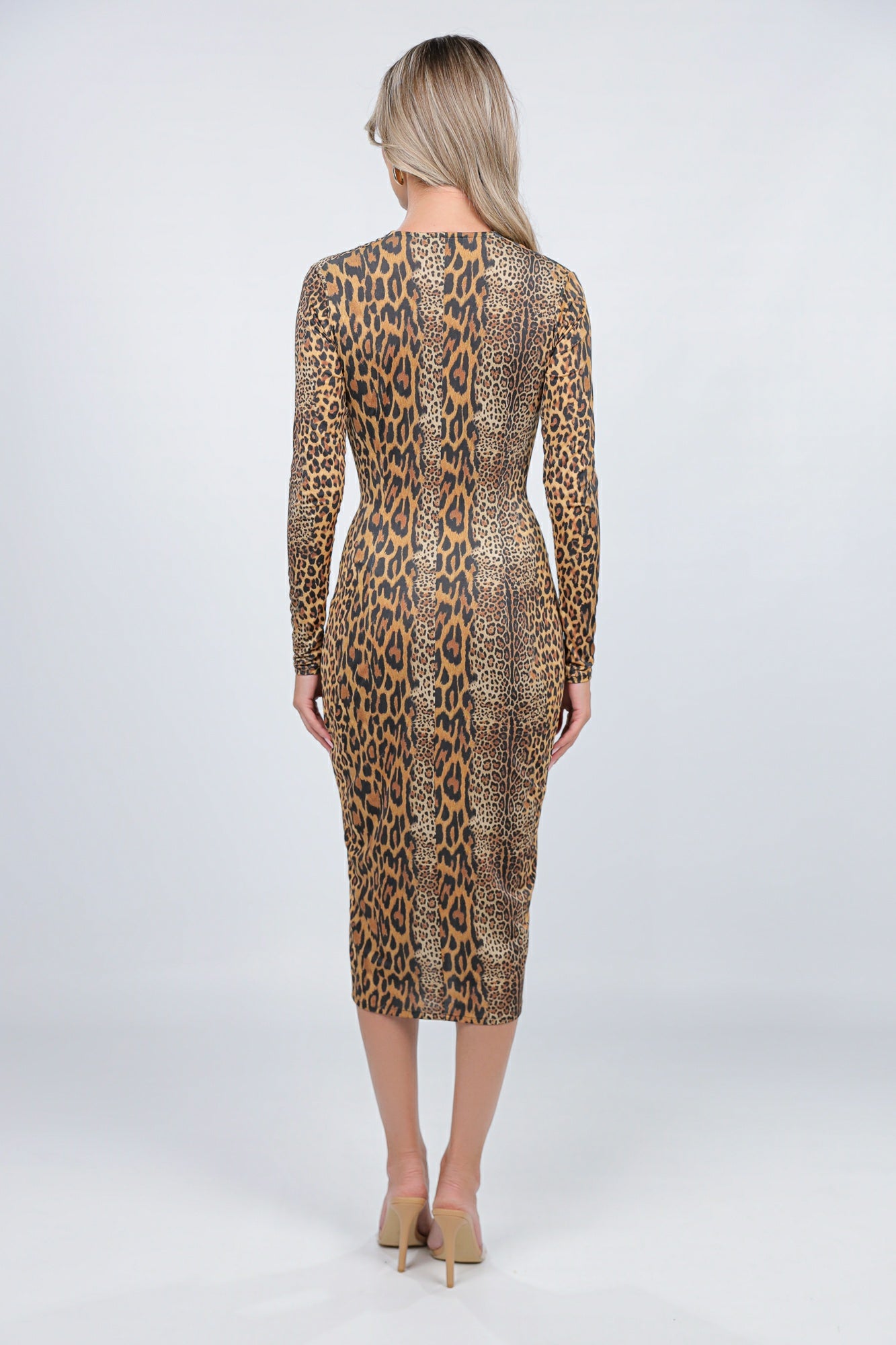 Rochie Mallorca midi cu print Nairobi