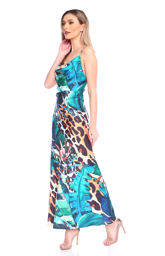 Rochie Tulum din satin Amazon