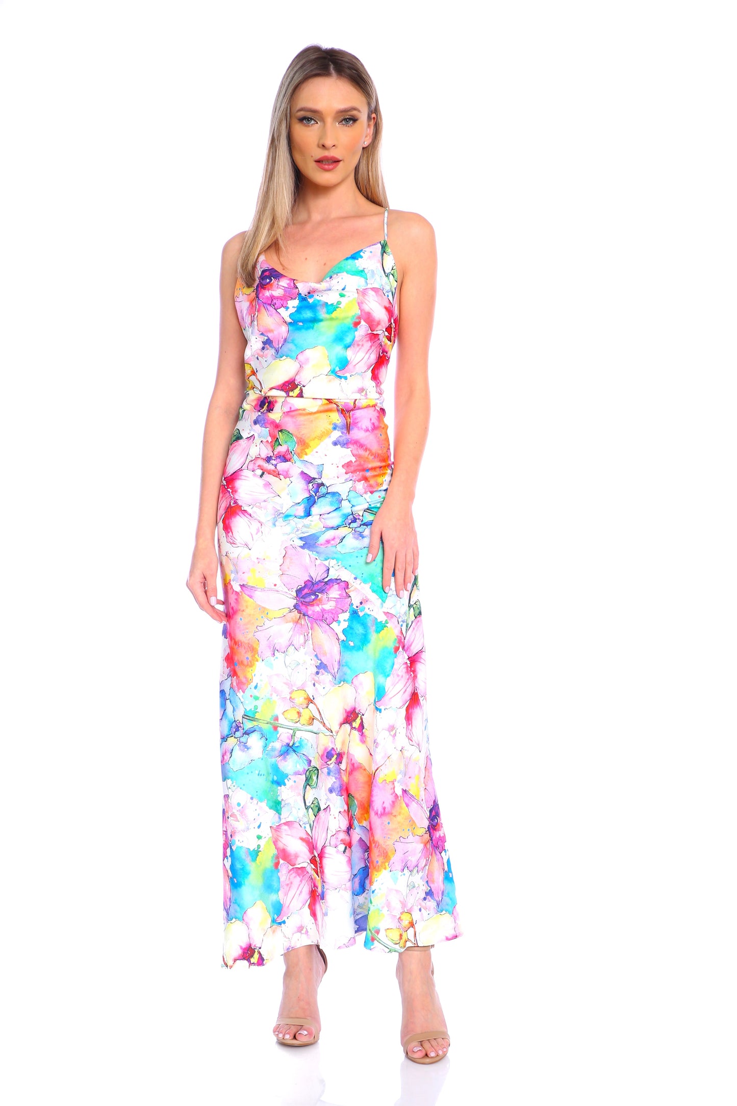 Rochie Tulum din satin Provence