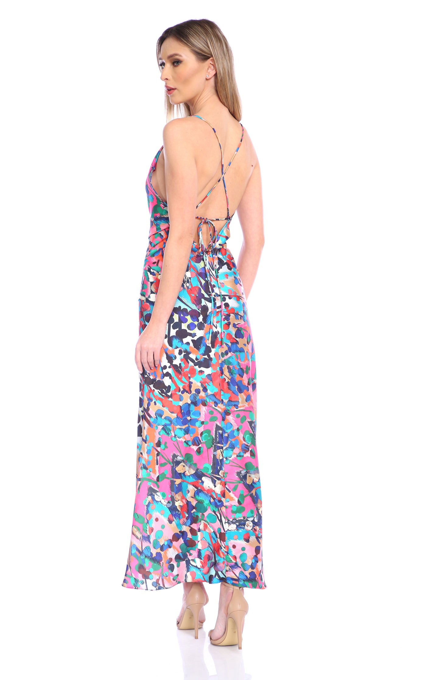 Rochie Tulum din satin Barcelona