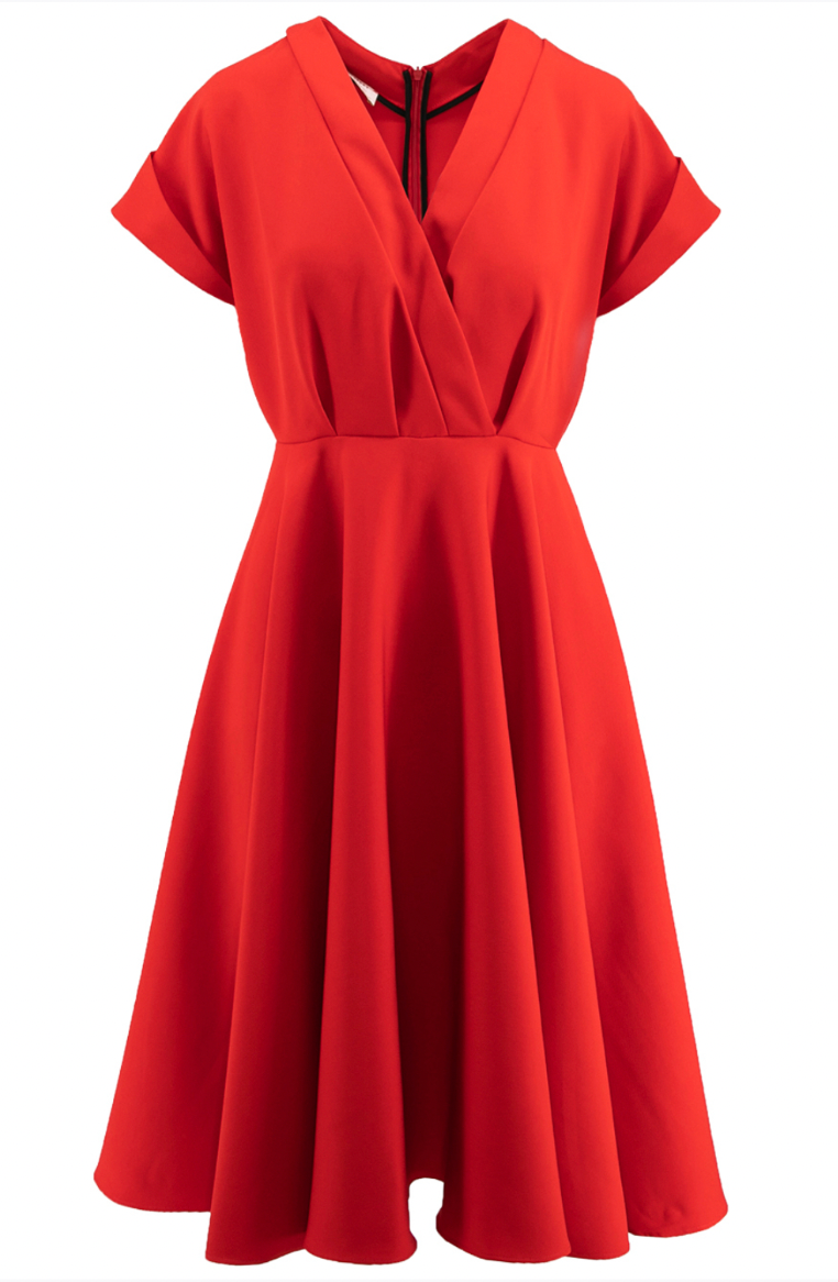Rochie Siena midi rosie
