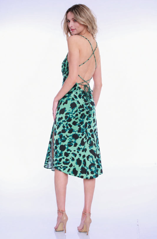 Rochie Seville midi cu print nairobi