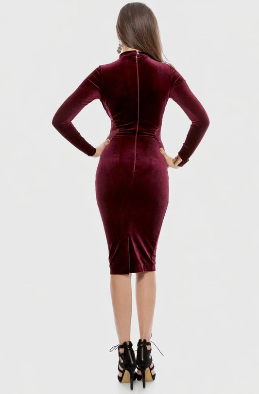 Rochie Sydney burgundy