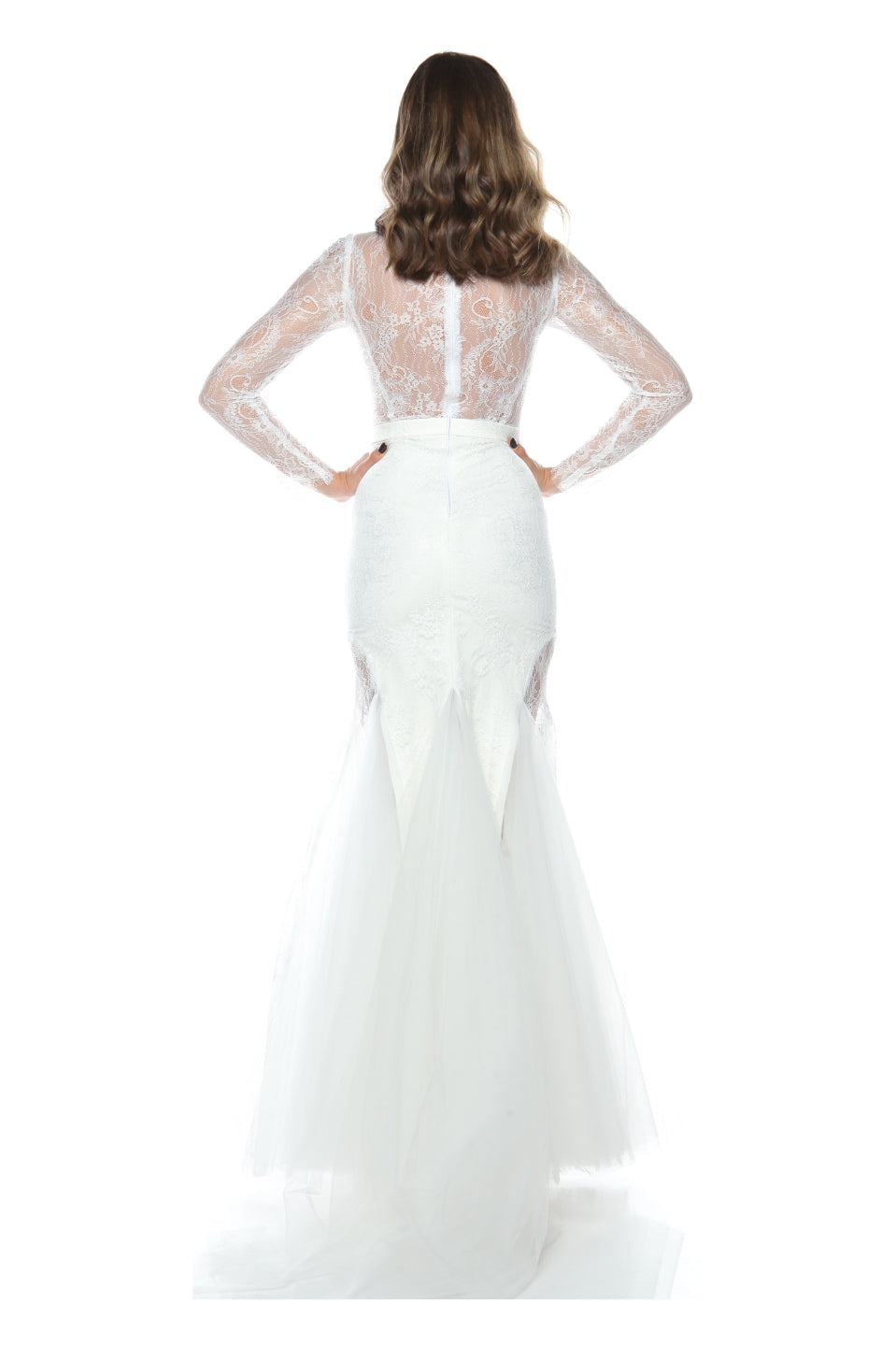 Rochie de mireasa din dantela si tulle