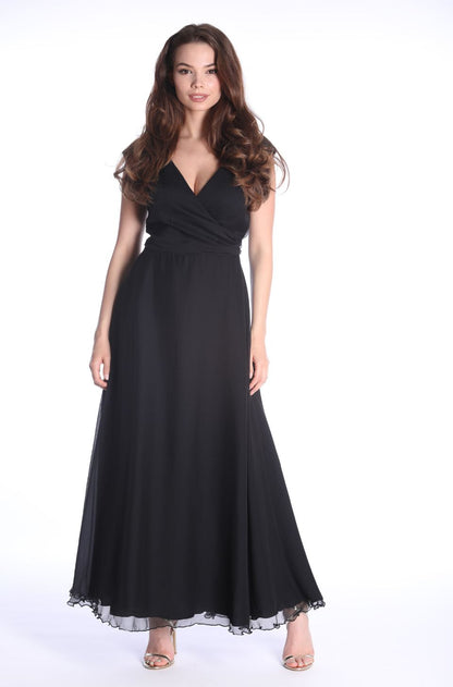 Rochie Rome din matase neagra