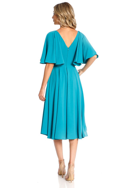 Rochie Florence midi clos turquoise