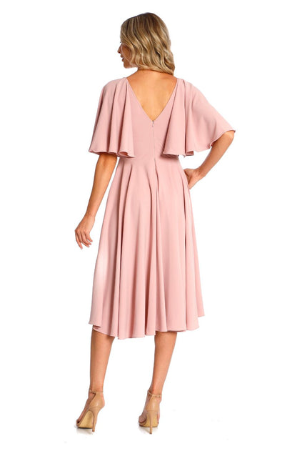 Rochie Florence midi clos roz