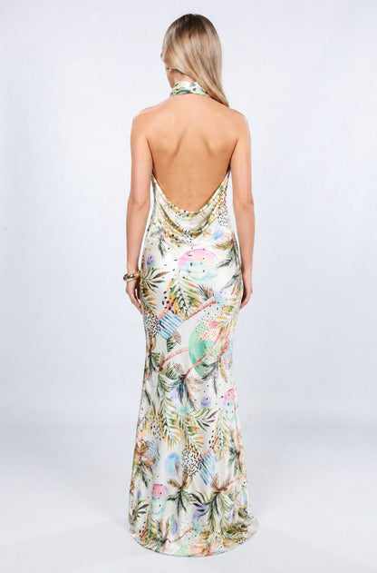 Rochie Capri maxi cu imprimeu California