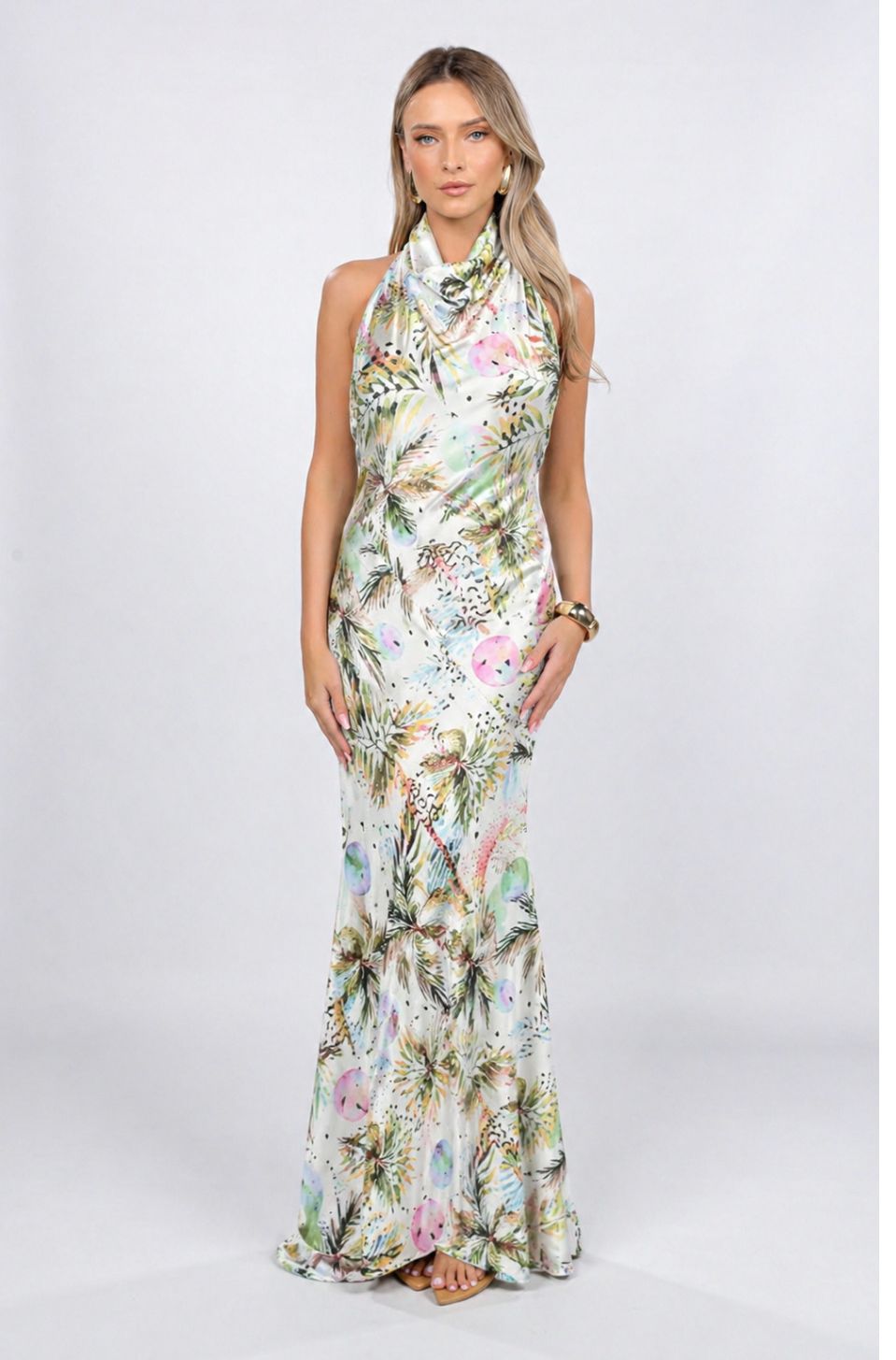 Rochie Capri maxi cu imprimeu California
