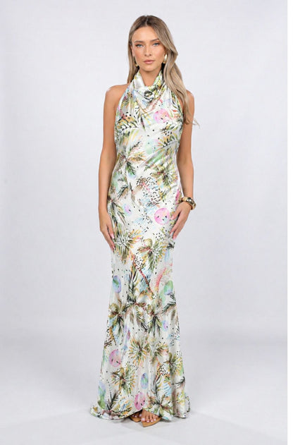 Rochie Capri maxi cu imprimeu California