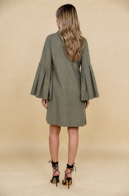 Rochie Camasa din in khaki