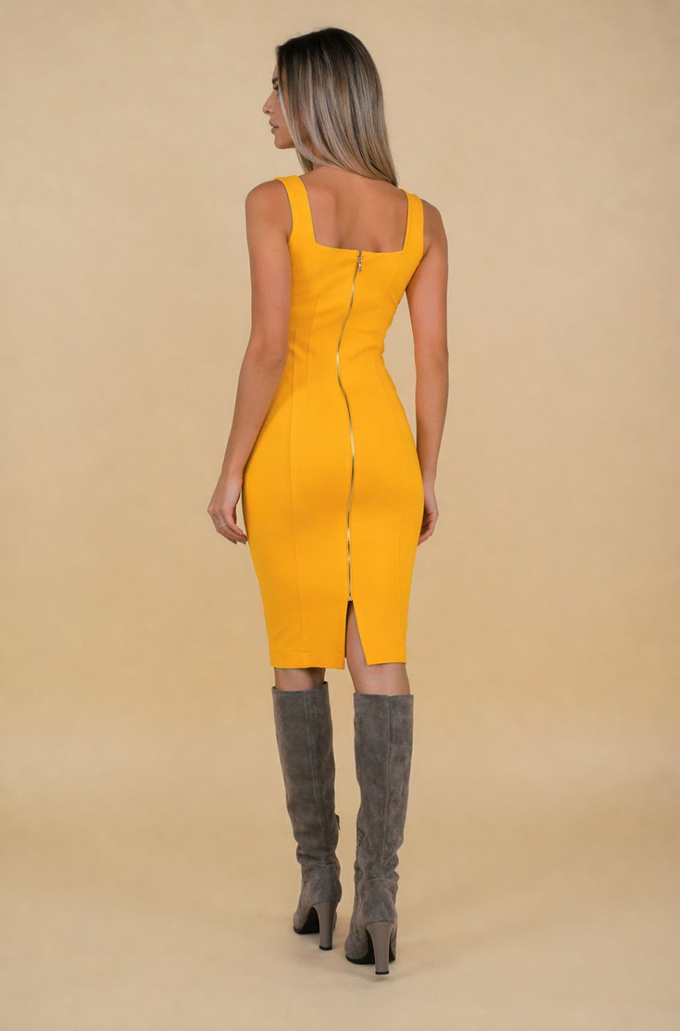 Rochie Kensington galbena