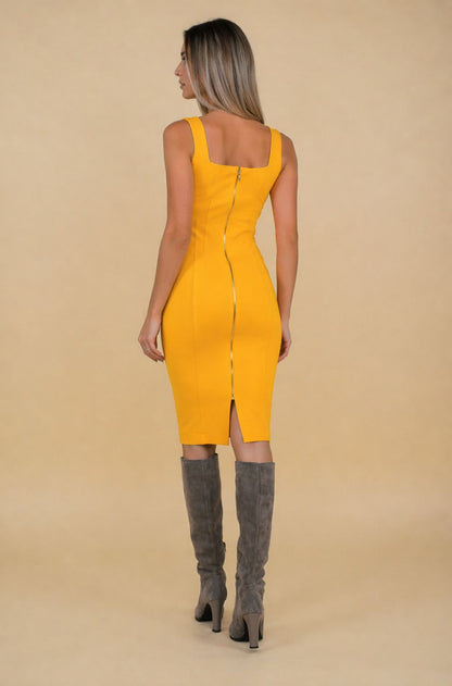 Rochie Kensington galbena