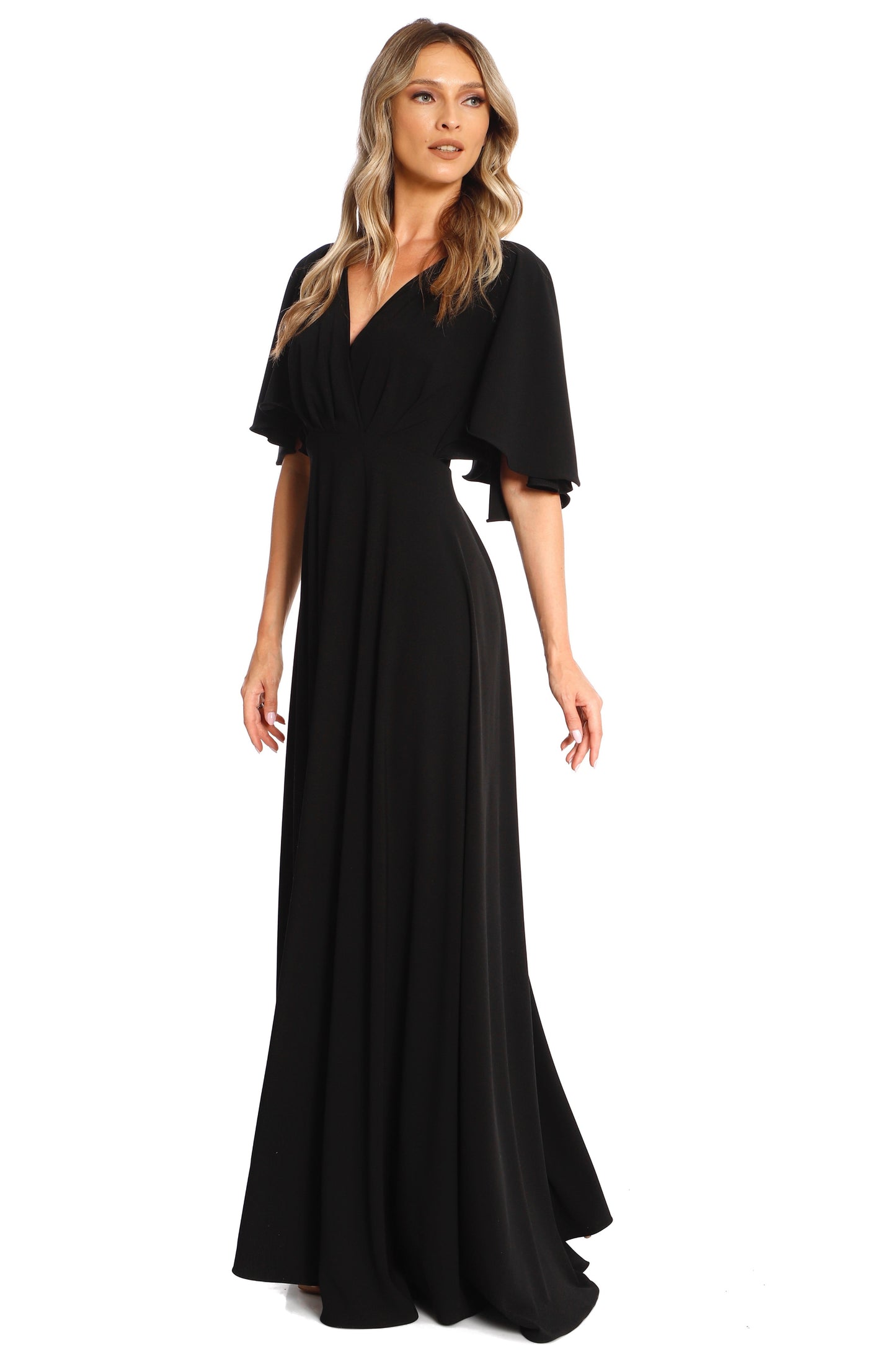 Rochie maxi clos neagra Florence