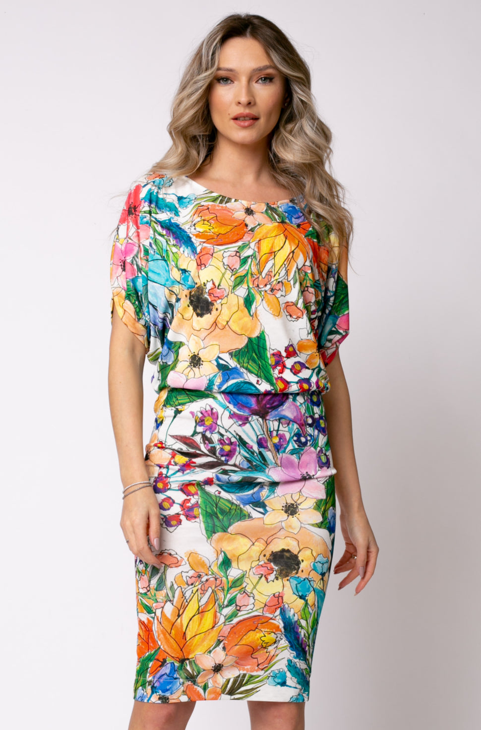 Rochie midi Paris cu print Marseille